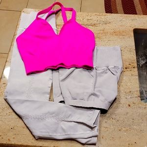 FREE PEOPLE  Good Karma 3pc set. Size M/L. NWOT. Interior logo only.